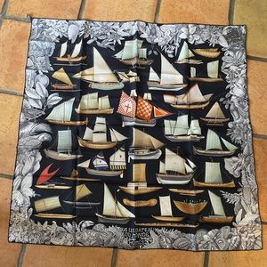 Authentic HERMÈS Scarf Tous Les Bateaux Du Monde